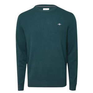 Gant Mens Lambswool Blend Crew Neck Sweatshirt / Green